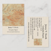 McKenzie en Moose Ponds, McKenzie Mountain Detail Visitekaartje (Voorkant / Achterkant)