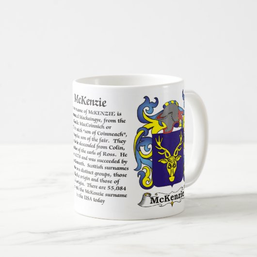 McKenzie Family Coat of Arms Mok (Voorkant rechts)