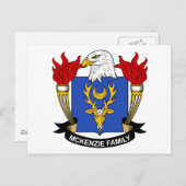 McKenzie Family Crest Briefkaart (Voorkant / Achterkant)