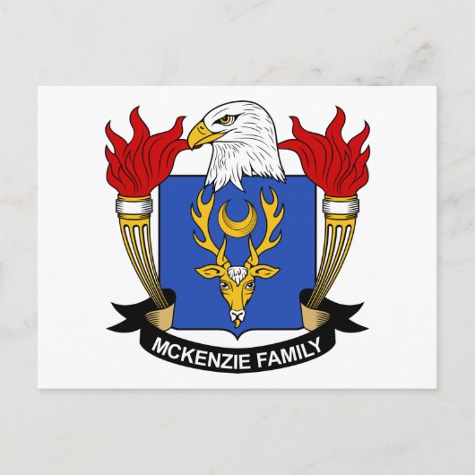 McKenzie Family Crest Briefkaart (Voorkant)