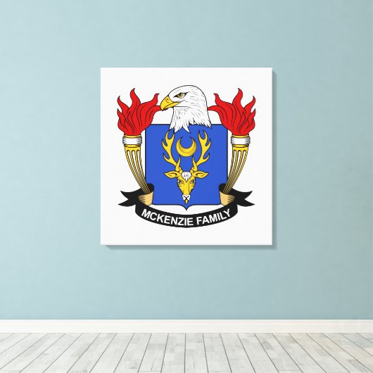 McKenzie Family Crest Canvas Afdruk (Insitu (Houten vloer))