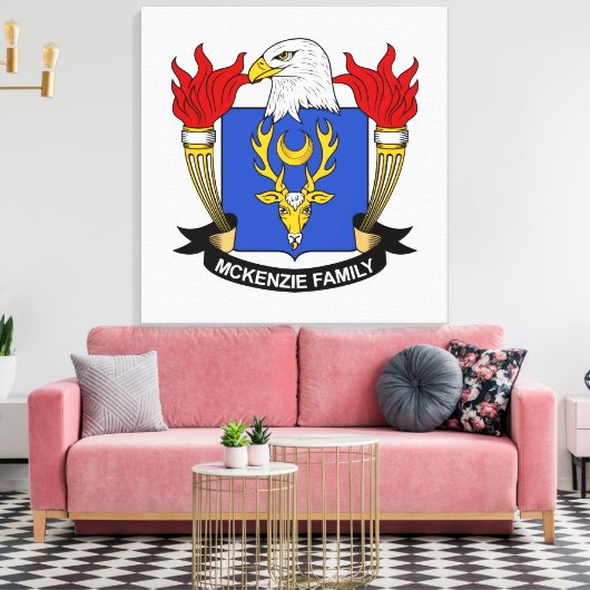 McKenzie Family Crest Canvas Afdruk (Insitu (Woonkamer))