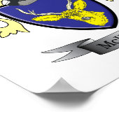McKenzie Family Crest Coat of Arms Poster (Hoek)