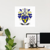 McKenzie Family Crest Coat of Arms Poster (Thuiskantoor)