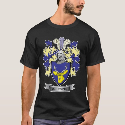 McKenzie Family Crest Coat of Arms T-shirt (Voorkant)