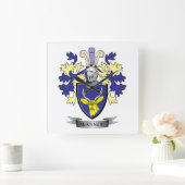 McKenzie Family Crest Coat of Arms Vierkante Klok (Huis)