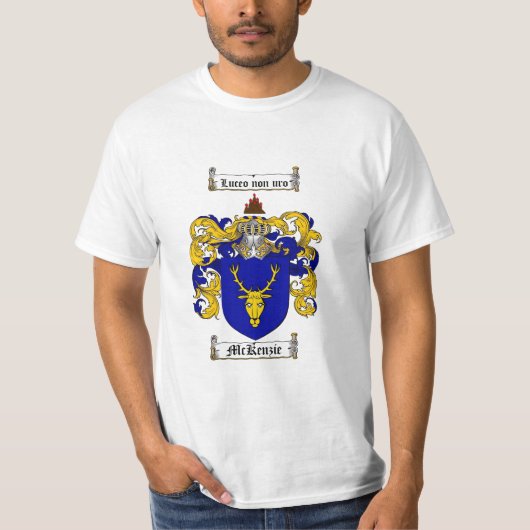 Mckenzie Family Crest - McKenzie Coat of Arms T-shirt (Voorkant)