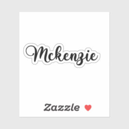 McKenzie Naam - Handgeschreven kalligrafie Sticker