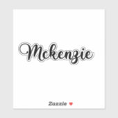 McKenzie Naam - Handgeschreven kalligrafie Sticker (Vel)