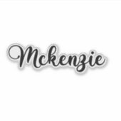 McKenzie Naam - Handgeschreven kalligrafie Sticker (Voorkant)