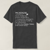 McKenzie Naam McKenzie Definitie McKenzie Vrouw T-shirt (Design voorkant)