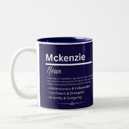 Mckenzie, Persoonlijke naam definitie mok