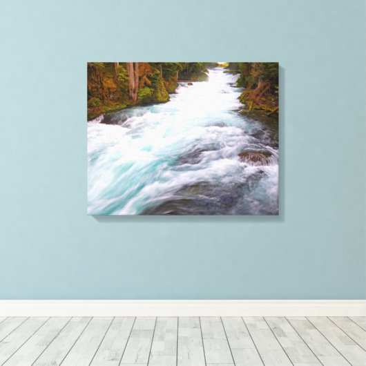 McKenzie River | Oregon Canvas Afdruk (Insitu (Houten vloer))