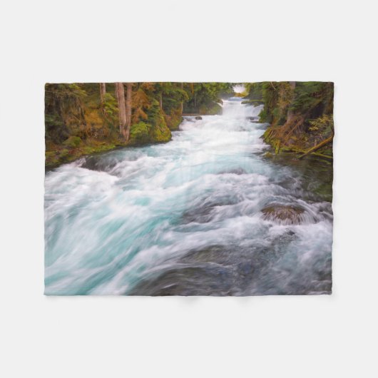 McKenzie River | Oregon Fleece Deken (Voorkant (Horizontaal))