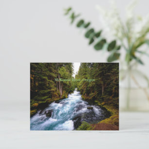 McKenzie River, Oregon, schilderachtig foto Briefkaart