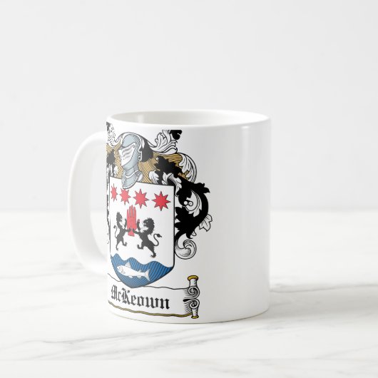 McKeown Family Crest Koffiemok (Voorkant links)