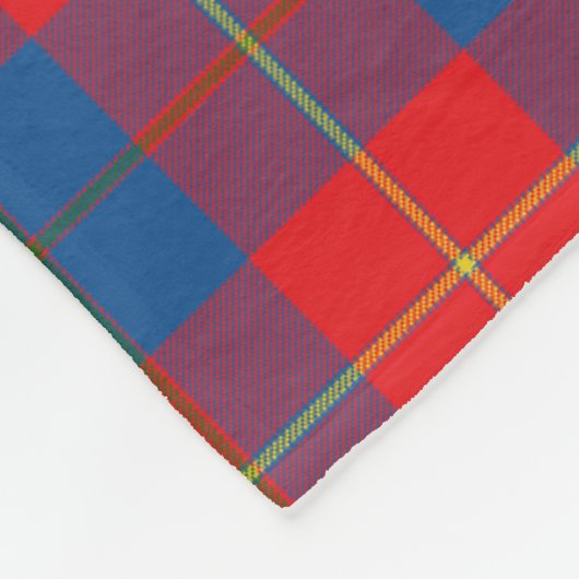 McKerrell Rood geruit Fleece Deken (Hoek)