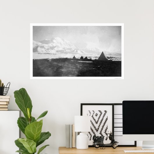 McKinley Alaska Camp 1912 Poster (Thuiskantoor)