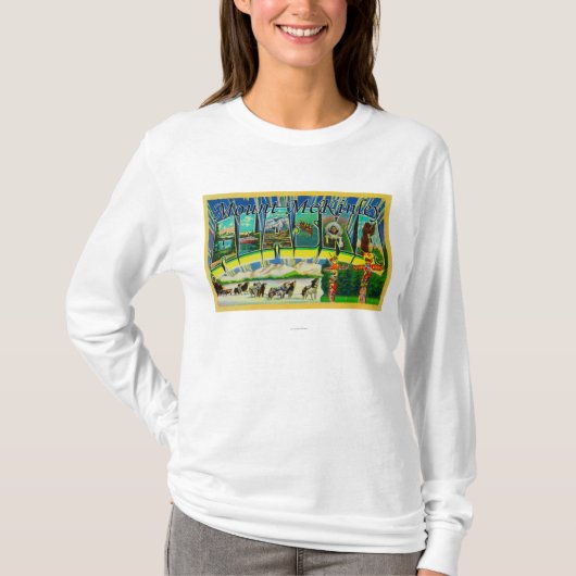 McKinley, Alaska - Grote lettertjes T-shirt (Voorkant)