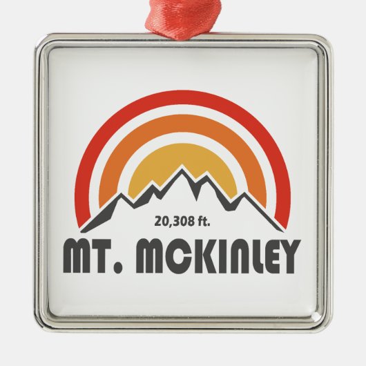 McKinley Alaska Metalen Ornament (Voorkant)