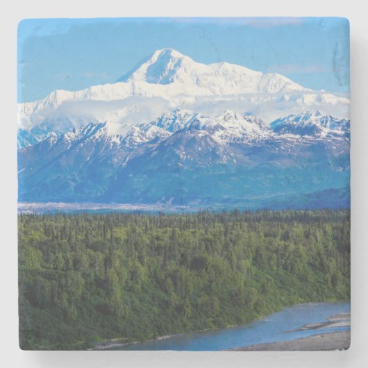McKinley Alaska Stenen Onderzetter (Voorkant)
