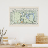 McKinley Park Map - Chicago 1906 Poster (Keuken)