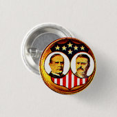 McKinley-Roosevelt jugate Ronde Button 3,2 Cm (Voorkant /achterkant)