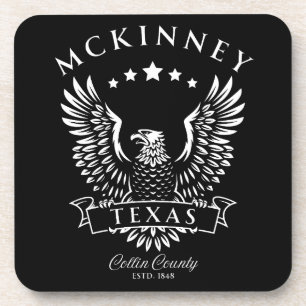 McKinney Collin County Texas Antieke Adelaar Bier Onderzetter