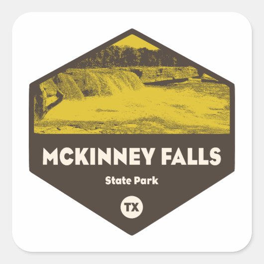 McKinney Falls State Park Texas Vierkante Sticker (Voorkant)
