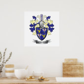 McKinney Family Crest Coat of Arms Poster (Keuken)