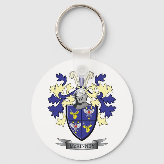 McKinney Family Crest Coat of Arms Sleutelhanger (Voorkant)