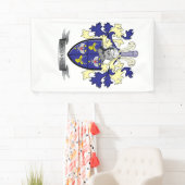 McKinney Family Crest Coat of Arms Spandoek (Insitu)