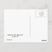 McKinney Herfst State Park Briefkaart (Achterkant)