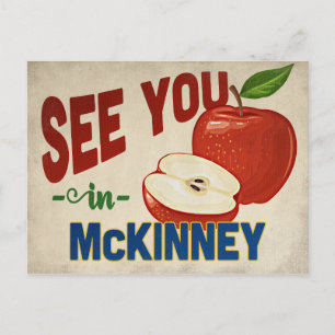 McKinney Texas Apple - Vintage Travel Briefkaart