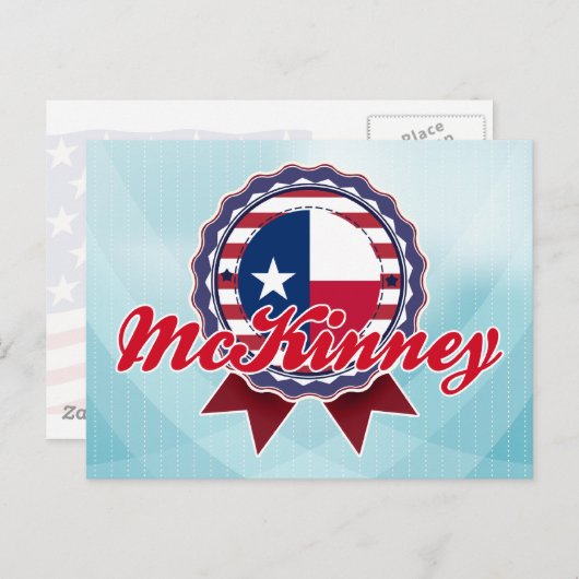 McKinney, TX Briefkaart (Voorkant / Achterkant)