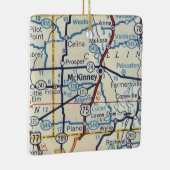 McKinney TX  Map Keramisch Ornament (Rechts)