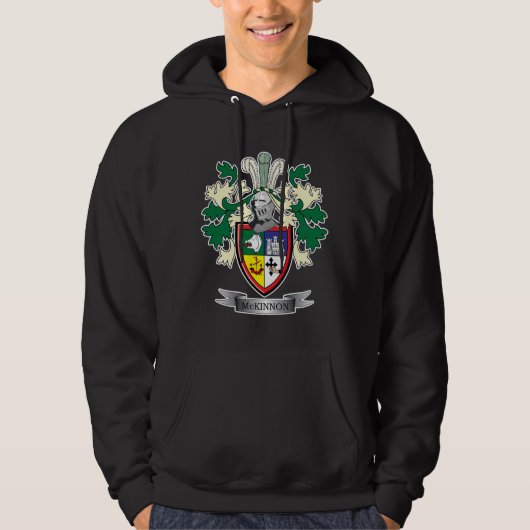 McKinnon Family Crest Coat of Arms Hoodie (Voorkant)