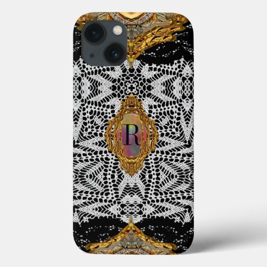 McKleece Elegant Victoriaans Monogram Case-Mate iPhone Case (Achterkant)