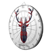 McKnight Clan Tartan "Antlers" Dartbord (Voorkant Rechts)
