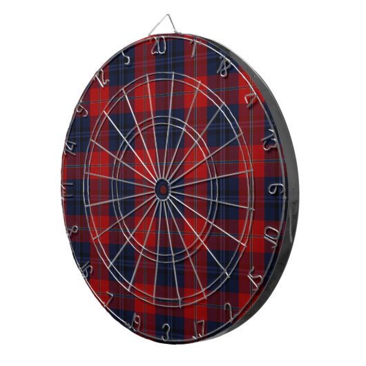 McKnight Clan Tartan Dartbord (Voorkant Rechts)
