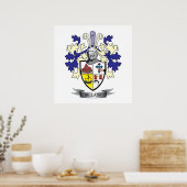 McLain Family Crest Coat of Arms Poster (Keuken)
