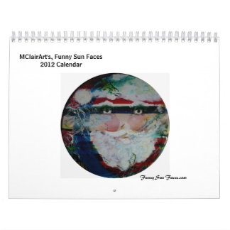 MClairArt's, Funny Sun Faces 2012-agenda Kalender