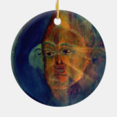 MClairArt's Funny Sun Faces Holiday Ornament (Achterkant)