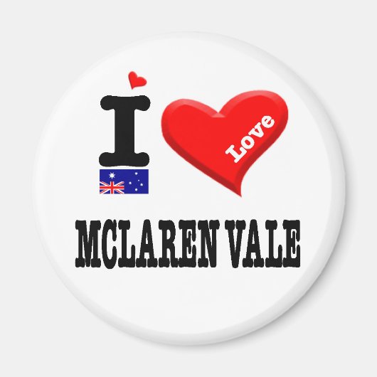 MCLAREN VALE - I Love Magneet (Voorkant)