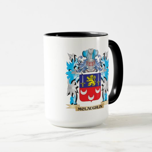 Mclaughlin Coat of Arms - Family Crest Mok (Voorkant rechts)