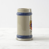 McLaughlin Coat of Arms Stein Bierpul (Center)