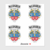 McLaughlin Crest Ierse vertaling & betekenis (x4) Sticker (Vel)