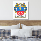 McLaughlin Family Crest Canvas Afdruk (Insitu (Slaapkamer))