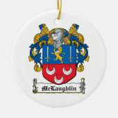 McLaughlin Family Crest Keramisch Ornament (Voorkant)
