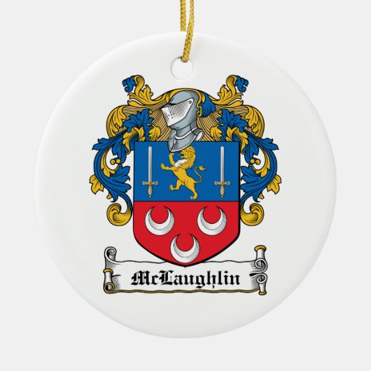 McLaughlin Family Crest Keramisch Ornament (Voorkant)